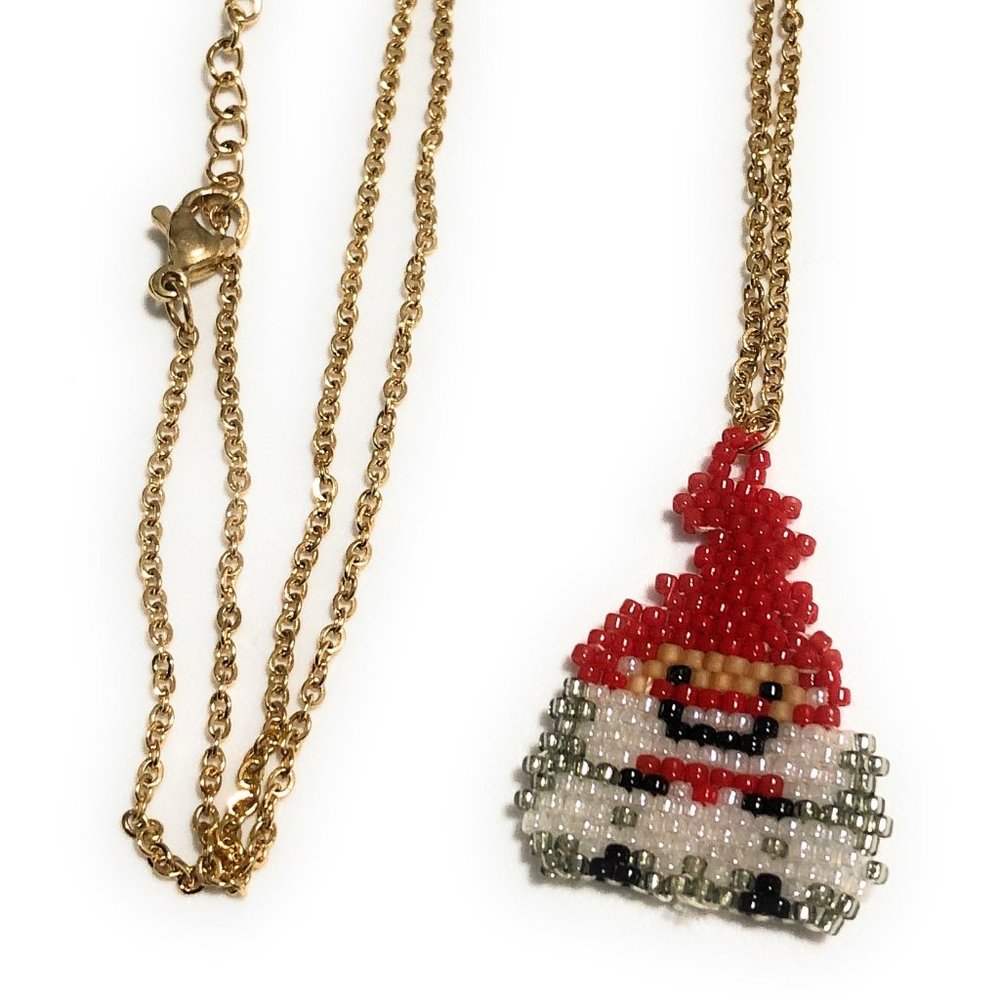 Handmade Santa Claus Necklace